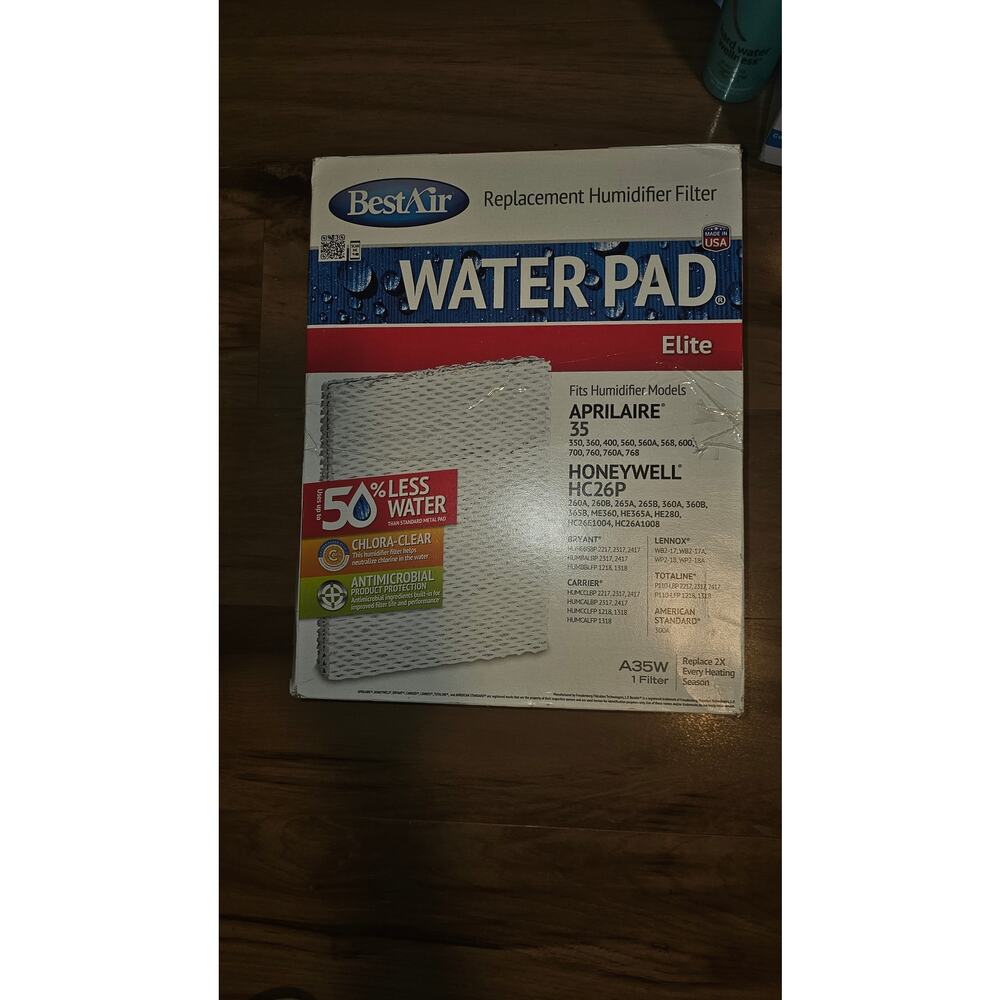 BestAir Replacement Humidifier Filter Water Pad Elite  2 FILTERS  A35W